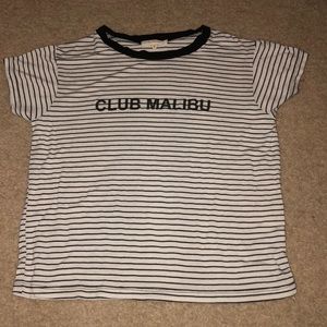 LA Hearts club malibu cotton crop top